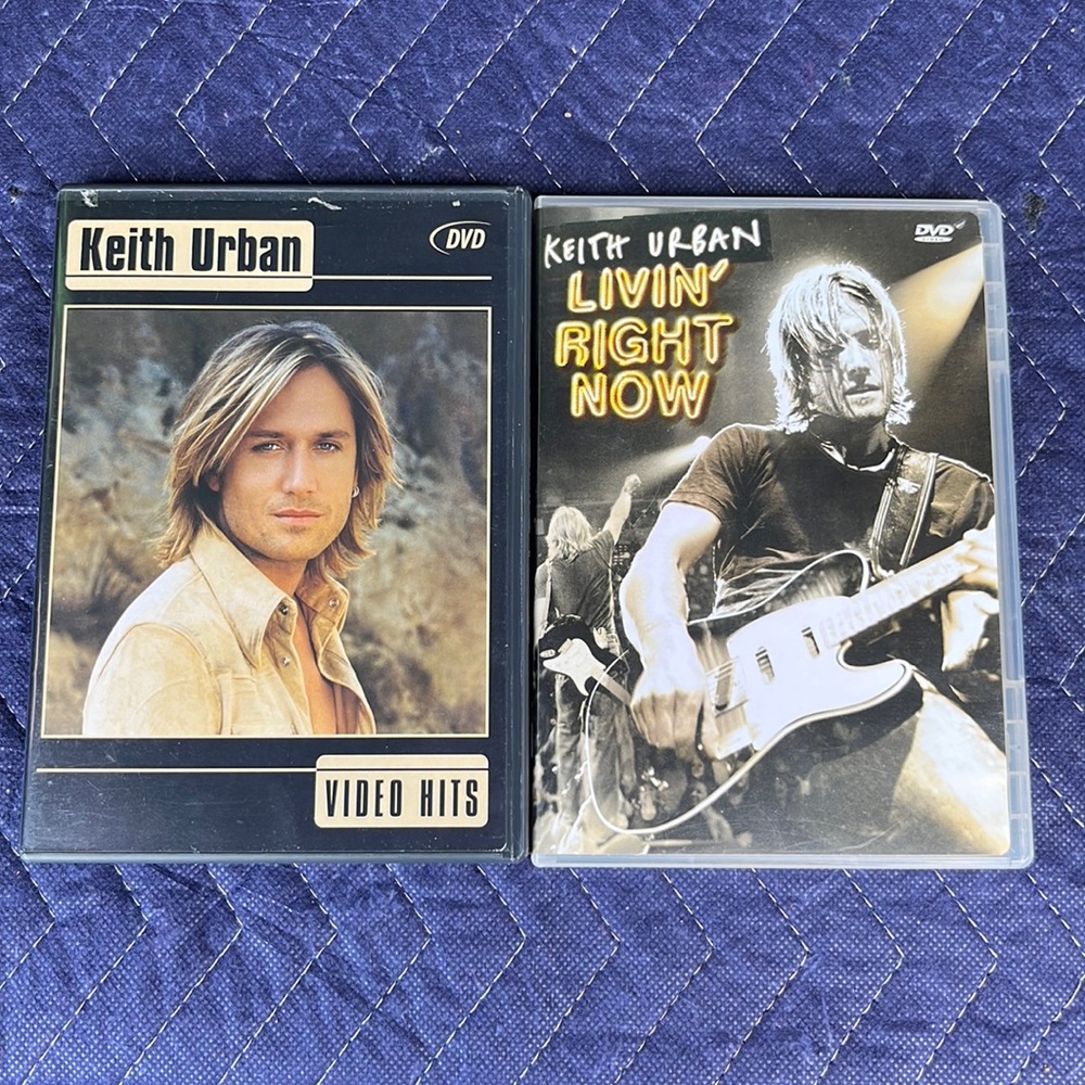 Keith Urban DVD’s Livin’ Right Now & Video Hits